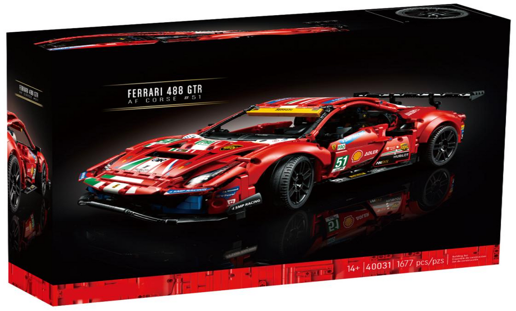 Ferrari 488 GTE AF Corse #51 Car - 1677 Pieces - 42125