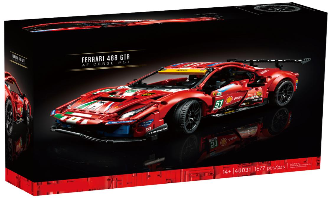 Ferrari 488 GTE AF Corse #51 Car - 1677 Pieces - 42125